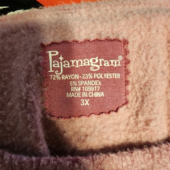 PajamaGram Mauve Two Piece Loungewear Set - Picture 3 of 3